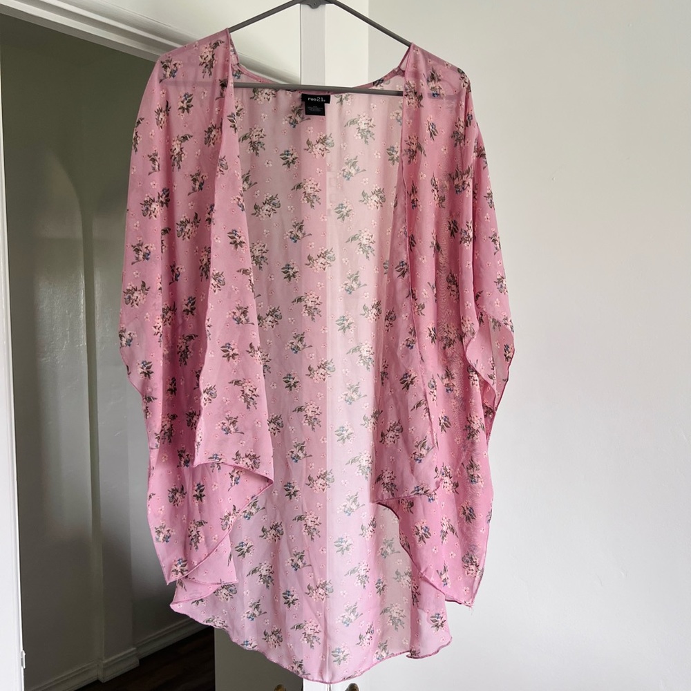 Floral kimono cover up
